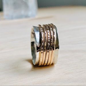 Classic Spinner Ring Anxiety Fidget Bronze Ring